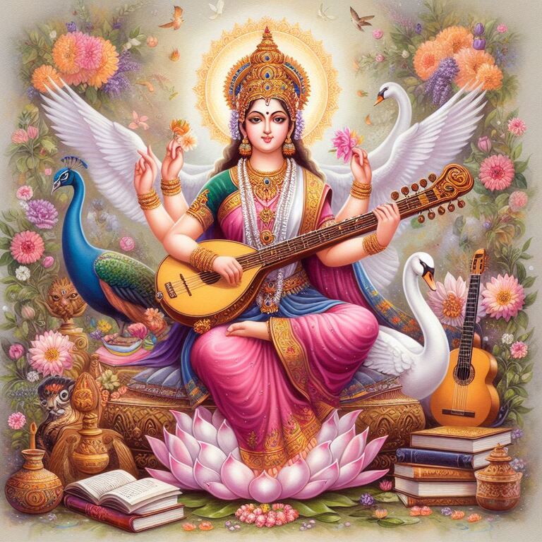 108 Maa Saraswati ke Naam for Baby Girl